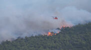 <![CDATA[ Bombeiros combatem incêndio florestal na Grécia ]]>