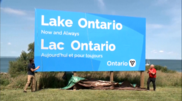 „Lake Ontario. Jetzt und für immer": Kanada reagiert auf Trump mit riesigem Banner am See