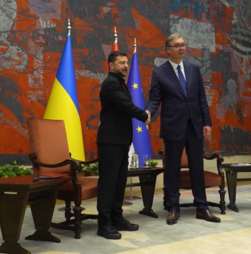 Zelensky reúne-se com presidente sérvio em primeira visita oficial a Belgrado