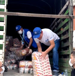 Ajuda alimentar chega às vítimas do sismo na Colômbia