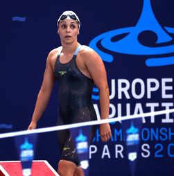 Taranto2026: Nadadora Camila Rebelo revalida título de campeã nos 200 metros costas