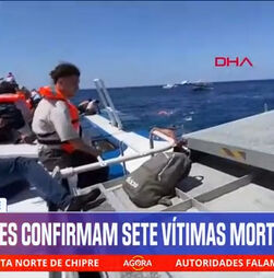 'Ferry' com mais de 260 passageiros virado ao largo da costa norte de Chipre