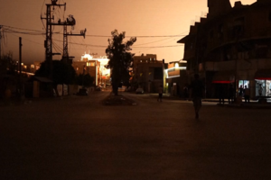 Imagens mostram o momento em que ataque israelita atinge a Faixa de Gaza