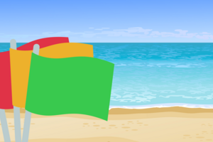 Sabe o que significam as bandeiras que encontra na praia?