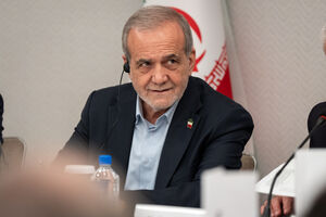 O Presidente iraniano, Massoud Pezeshkian