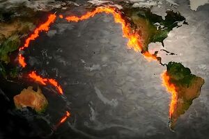 Anel de fogo circunda o oceano Pacífico em cerca de 40 mil quilómetros