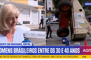 "Abri a janela e já estava virada ao contrário": moradora relata momento do acidente com grua em Massamá