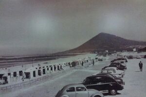 Imagem de Moledo da década de 60 do século passado, já então era destino de férias da burguesia do Norte