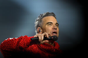 O cantor Robbie Williams atua esta sexta-feira no Parque da Bela Vista, em Lisboa, no âmbito da quinta edição do festival Kalorama