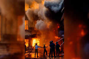 Câmara de Lisboa reconstitui incêndio do Chiado com Inteligência Artificial