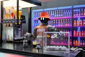 Robô "xbot X1" a servir bebidas