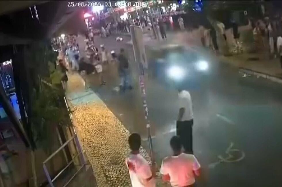 Condutor atropela 12 pessoas em Albufeira