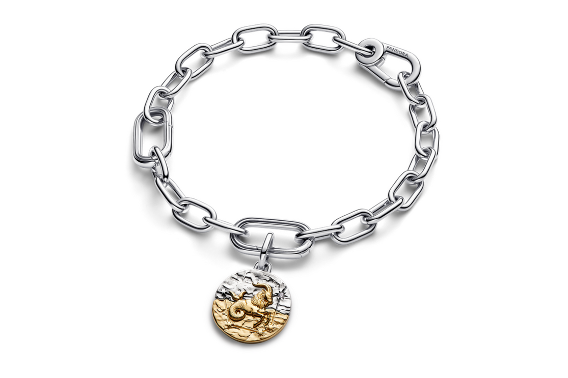 Medalhão XL Capricórnio Pandora TALISMAN em prata 925 e liga metálica de assinatura com revestimento de ouro 14k, €89