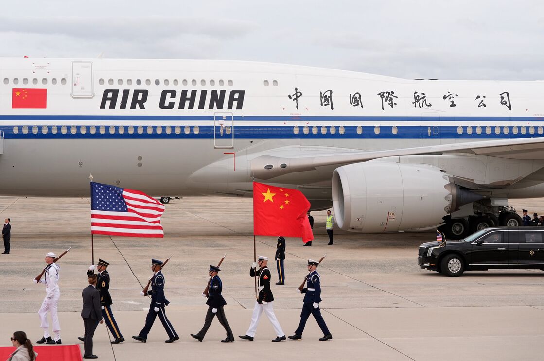 Boeing 747 da Air China na chegada aos Estados Unidos