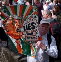 Milhares de pessoas protestam em Dublin contra visita de Trump à Irlanda