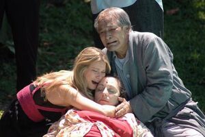 Karen Junqueira, Lu Grimaldin e Gracindo Júnir interpretam as personagens