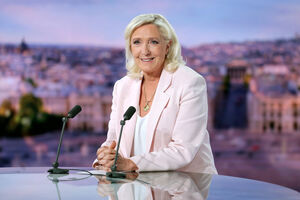 Marine Le Pen lidera as sondagens em ambas as voltas