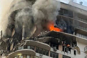 Tenista ucraniana partilhou imagens do prédio