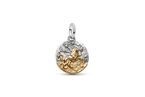 Medalhão Leão Pandora TALISMAN em prata 925 e liga metálica de assinatura com revestimento de ouro 14k, €59