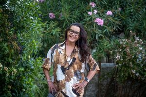 A atriz fotografada em Lisboa, na semana passada