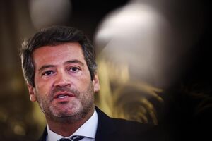 O presidente do partido Chega, André Ventura