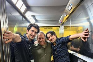 Jorge Palma com os filhos, Francisco e Vicente