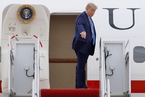 Trump no Air Force One
