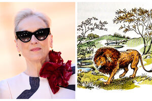 Meryl Streep e Aslan