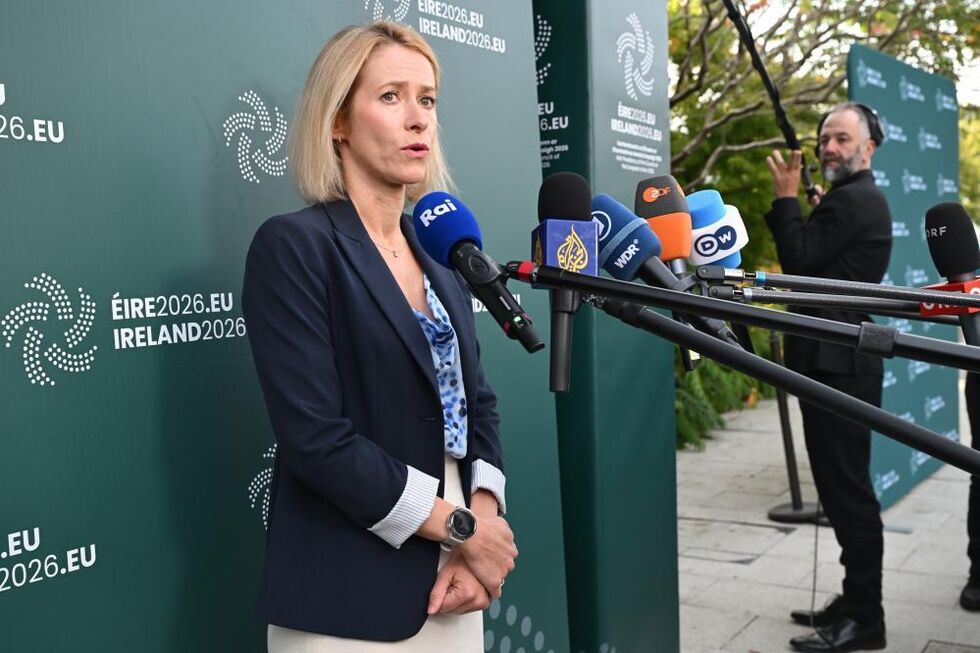  A chefe da diplomacia da União Europeia, Kaja Kallas