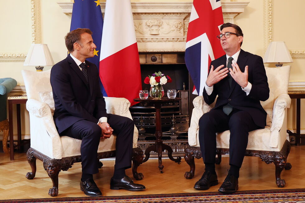Emmanuel Macron e Andy Burnham reuniram esta quinta-feira em Londres 