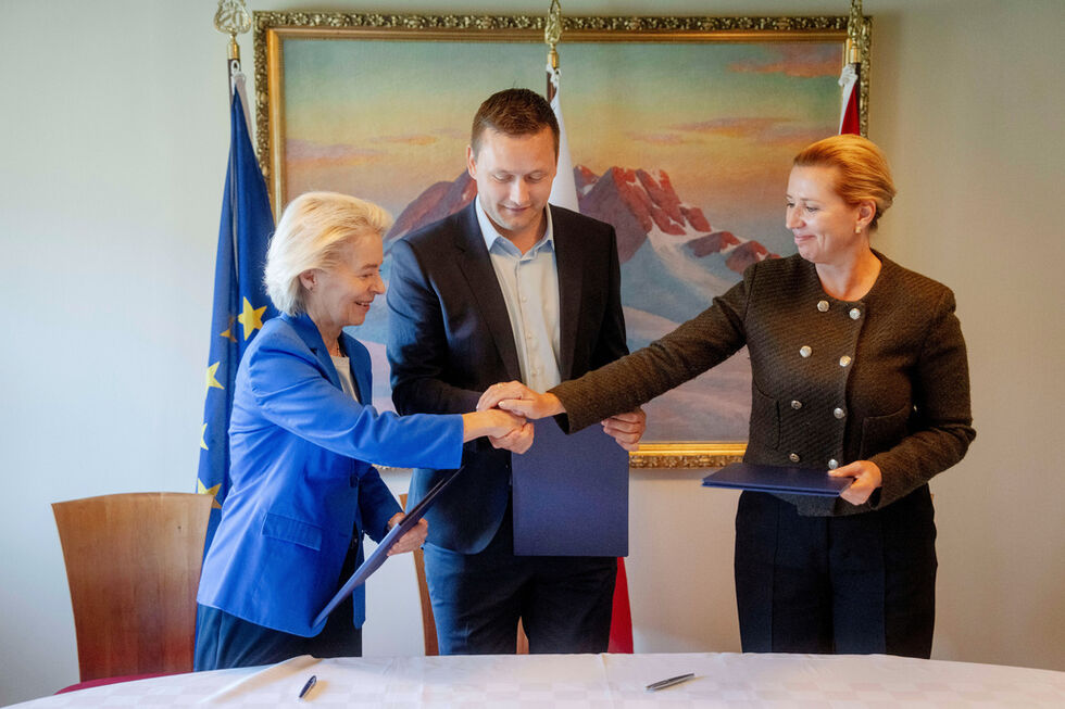 Presidente da Comissão Europeia e líderes da Gronelândia e da Dinamarca reuniram esta segunda-feira