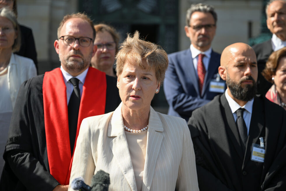 A advogada de defesa da Alemanha, Julia Monar