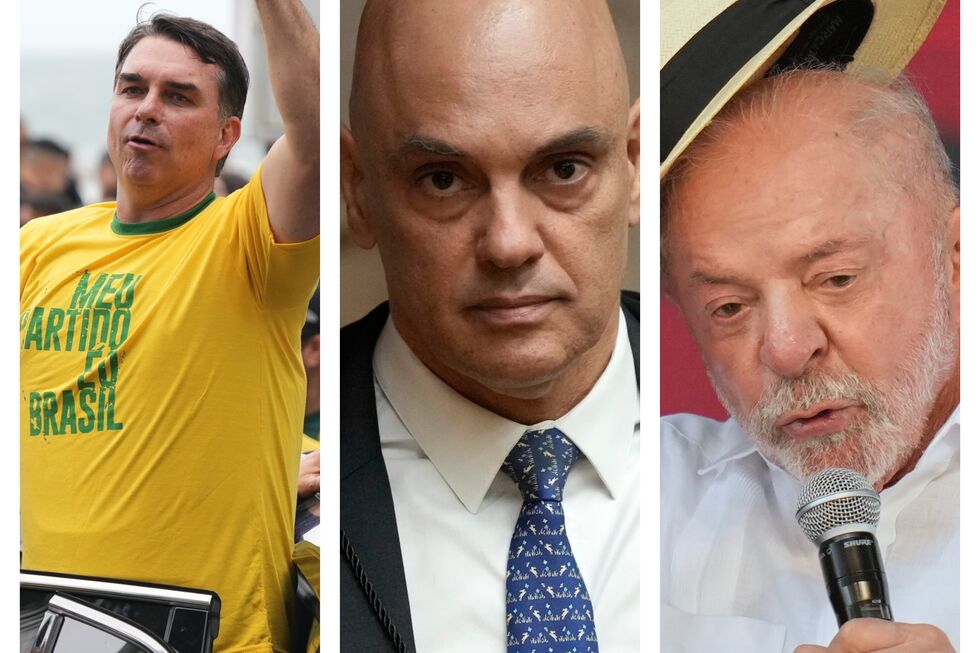 Flávio Bolsonaro, Alexandre Moraes e Lula da Silva