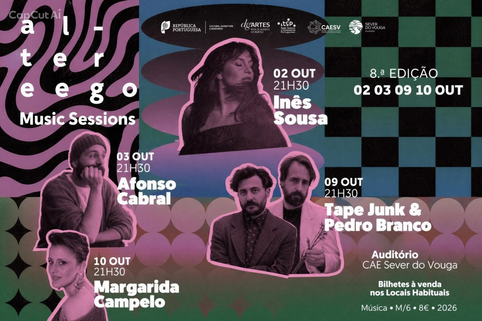 Alter Ego Music Sessions em Sever do Vouga com Inês Sousa, Afonso Cabral e mais