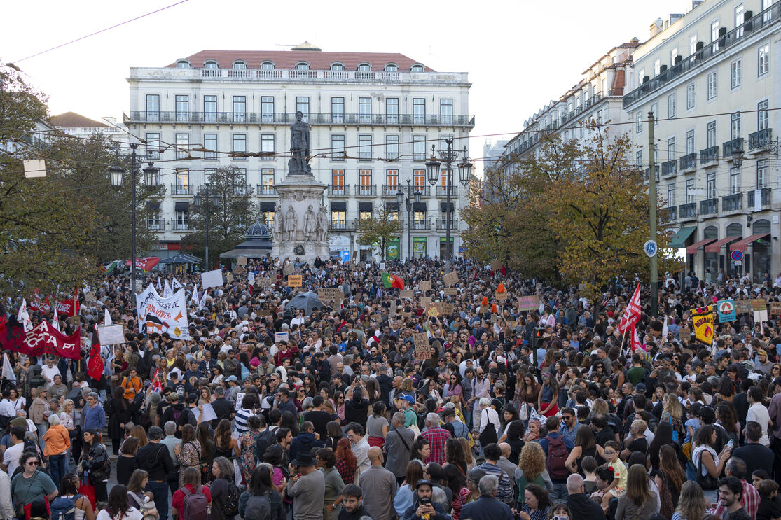 Protesto pela habitação em Lisboa