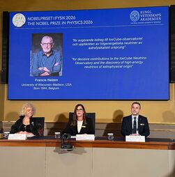 Nobel da Física premeia 'descoberta de neutrinos de alta energia'