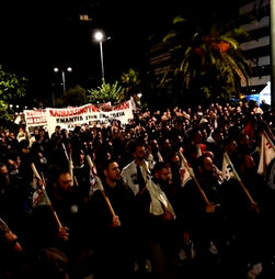Manifestantes protestam em Atenas contra visita de Marco Rubio
