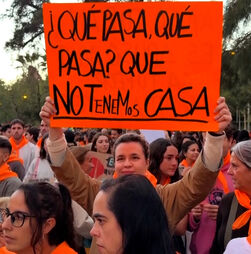 Centenas protestam em Barcelona contra crise da habitação e pedem greve geral 