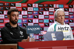 Bruno Fernandes e Jorge Jesus fizeram a antevisão do jogo contra a Noruega