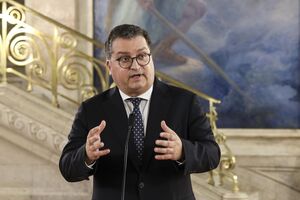 O ministro de Estado e Finanças, Joaquim Miranda Sarmento