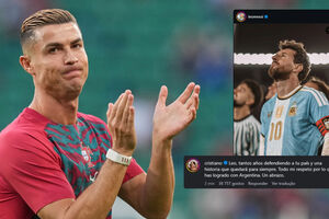 Cristiano Ronaldo elogia Messi pela sua carreira com a Argentina
