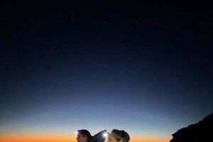Fernanda Serrano no Pico, Açores, numa aventura de superação