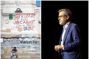 Carlos Moedas diz que a câmara pagou "100 mil euros" pela limpeza dos grafitis