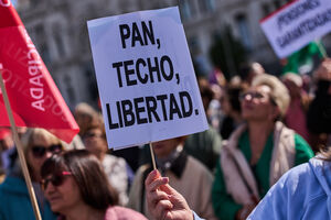 Protestos em Madrid