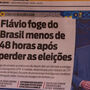 Brasileiros divididos com a saída de Flávio Bolsonaro para os Estados Unidos