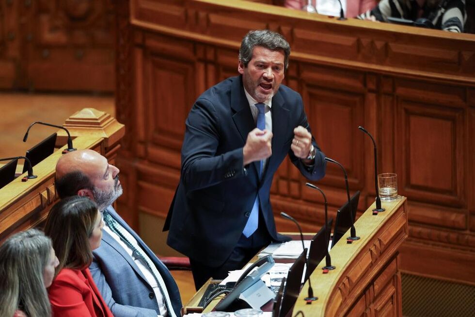 O presidente e deputado do Chega, André Ventura