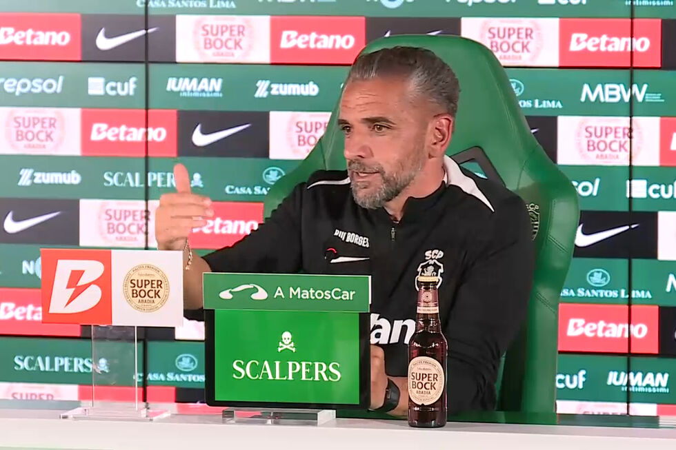 Rui Borges: "O Sporting agora sofre um golo, ganha, mas parece o fim do mundo na mesma"
