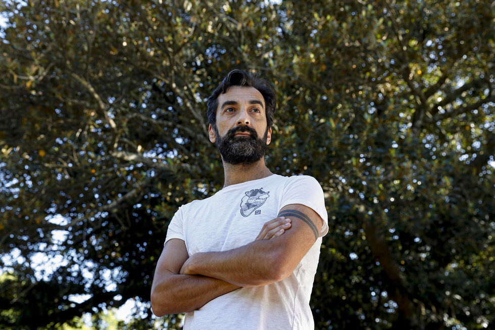 Hugo Gonçalves fotografado pela SÁBADO em 2021