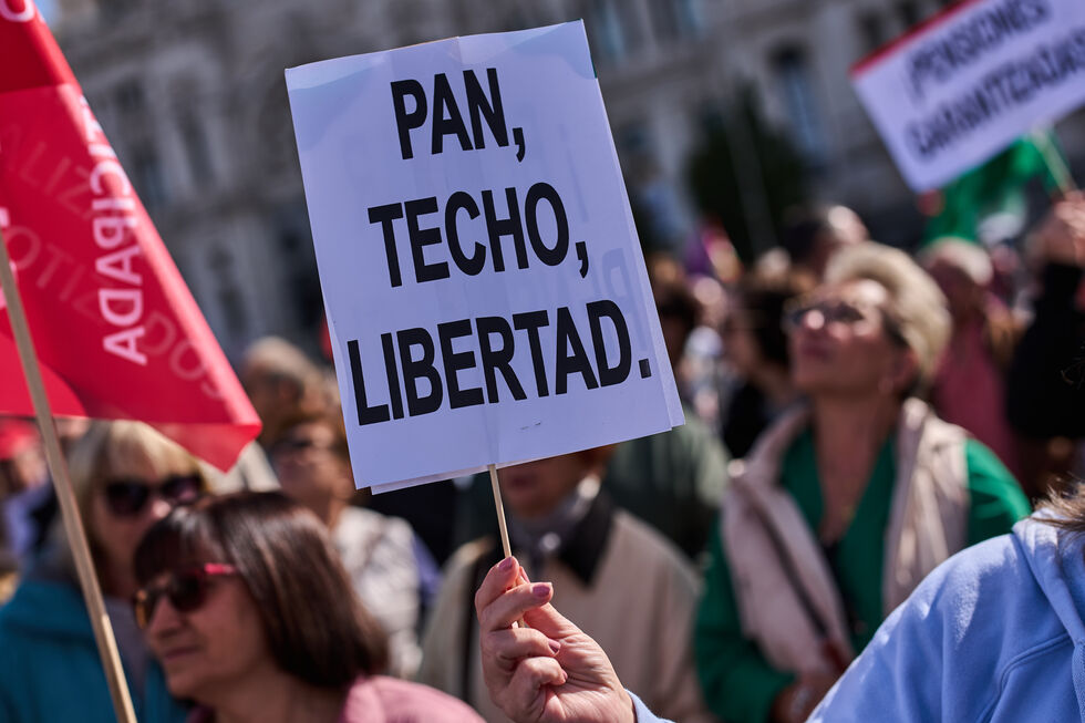 Protestos em Madrid